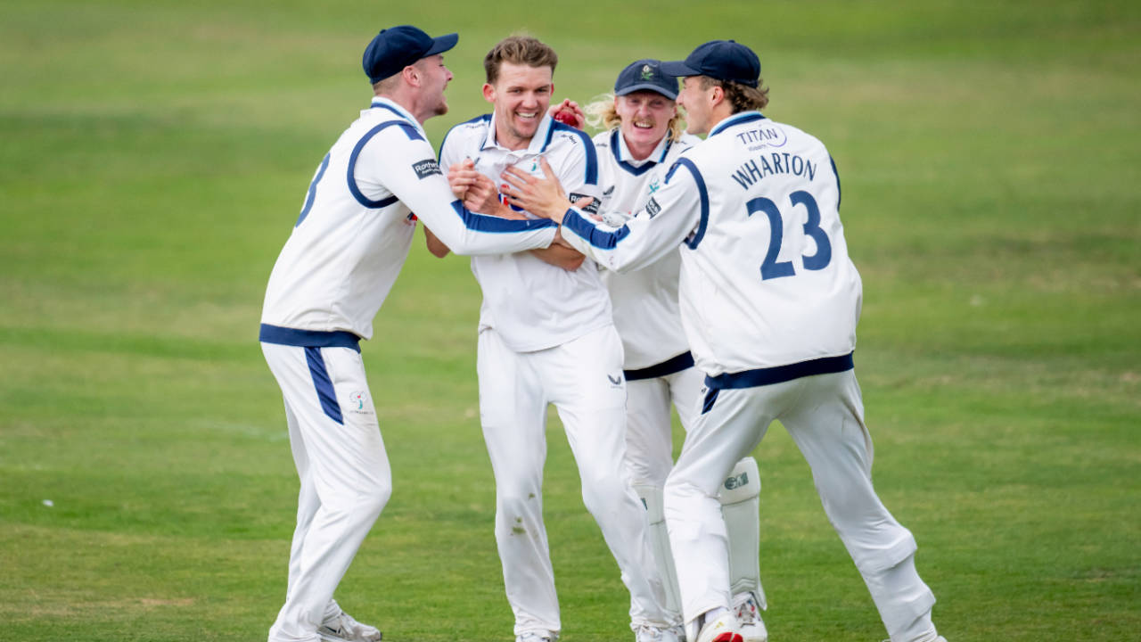 Matt Milnes claimed five wickets for Yorkshire, Yorkshire v Sussex, County Championship, Scarborough, Aug 1, 2025