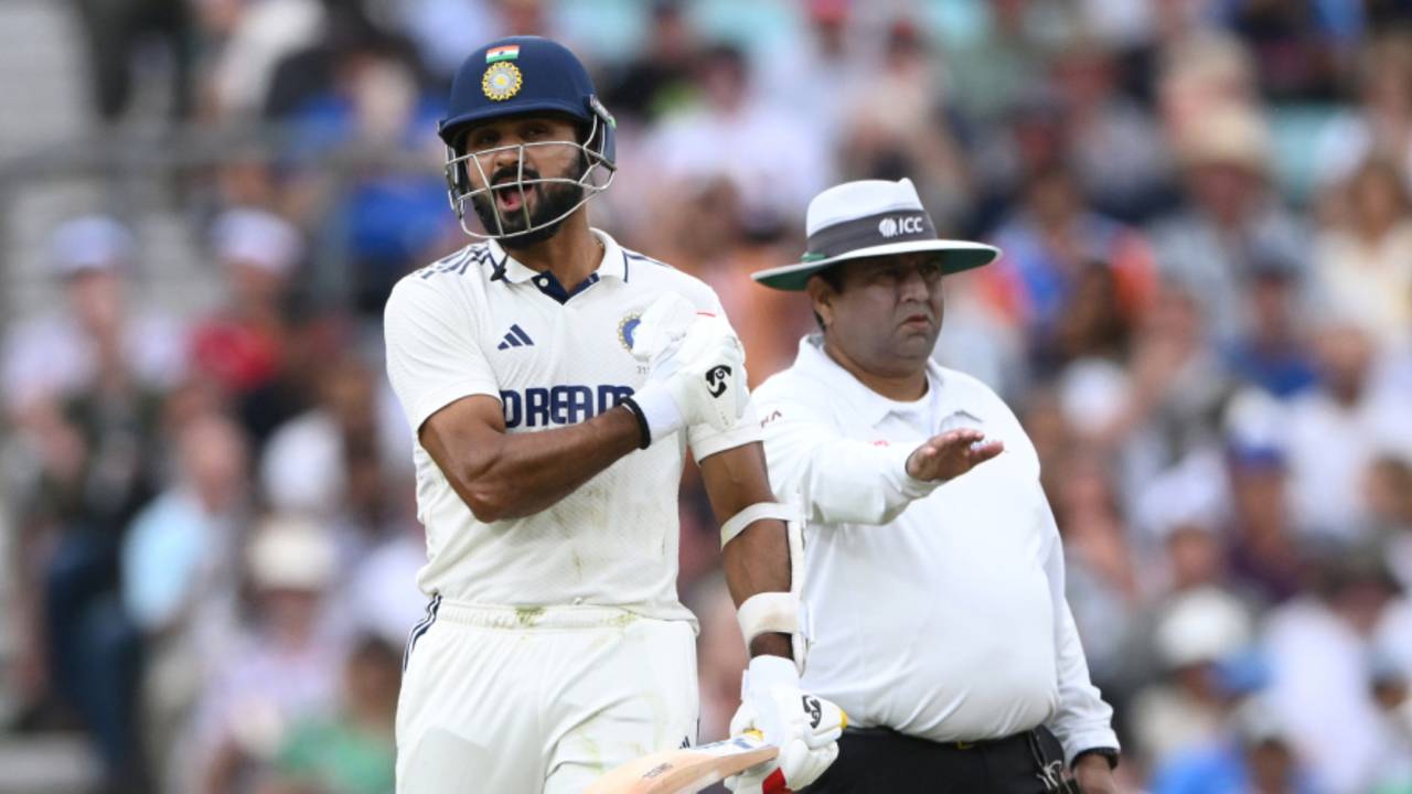 Akash Deep celebrates his fifty, England vs India, 5th Test, 3rd Day, The Oval, August 2, 2025