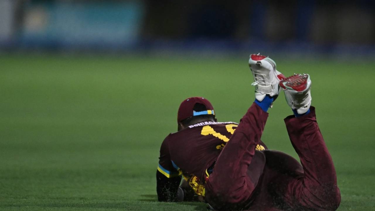 Romario Shepherd took an excellent catch in the deep, West Indies vs Pakistan, 2nd T20I, Lauderhill, August 2, 2025