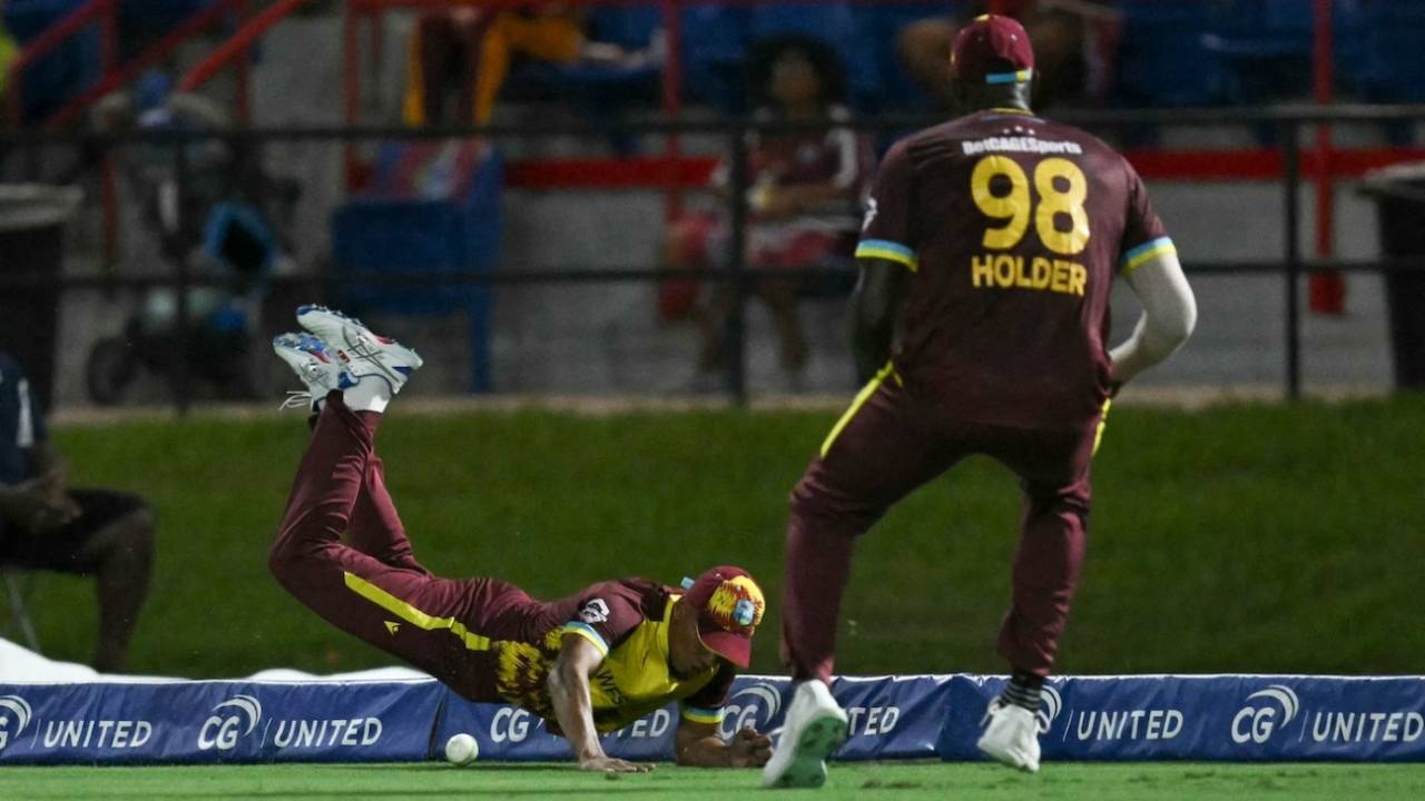 Gudakesh Motie and Jason Holder were among the fielders who lifted West Indies' fielding, West Indies vs Pakistan, 2nd T20I, Lauderhill, August 2, 2025
