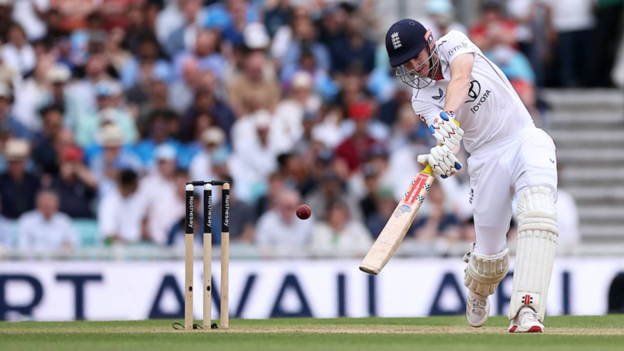 There's never a shortage of belligerence when Harry Brook's batting, England vs India, 5th Test, The Oval, 4th day, August 3, 2025