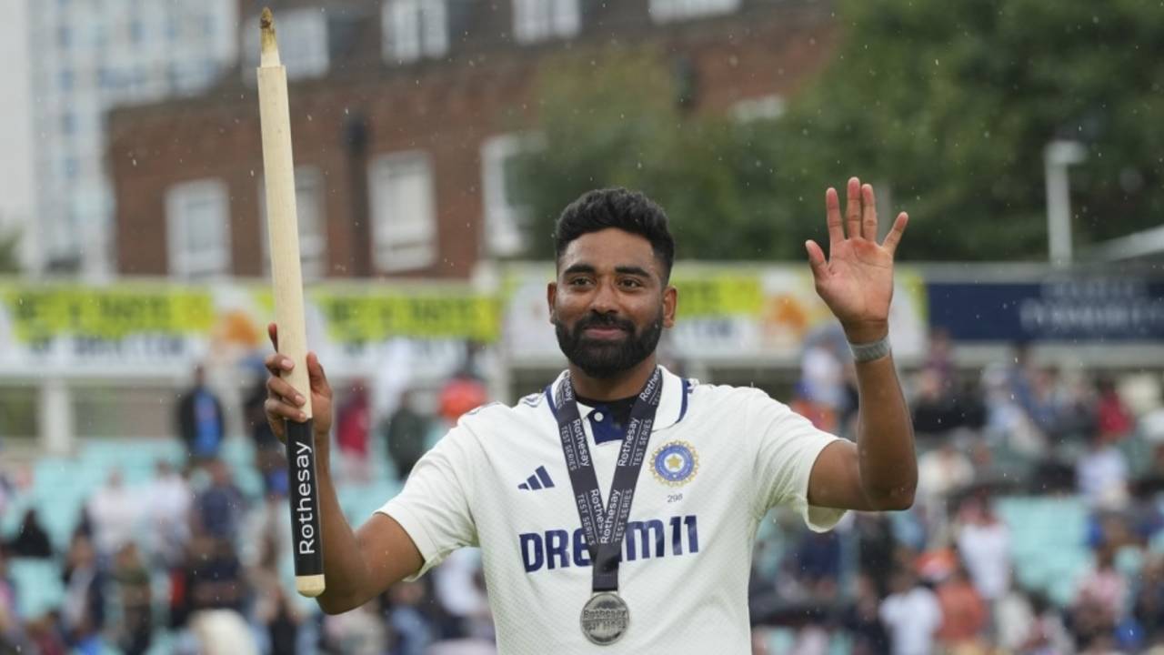 Mohammed Siraj was named Player of the Match, England vs India, 5th Test, 5th day, The Oval, August 4, 2025