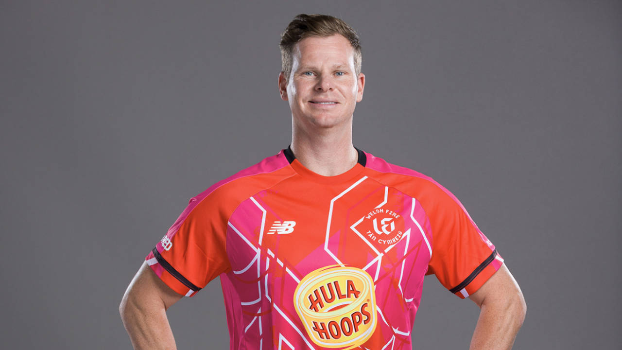 Steven Smith poses in his Welsh Fire kit