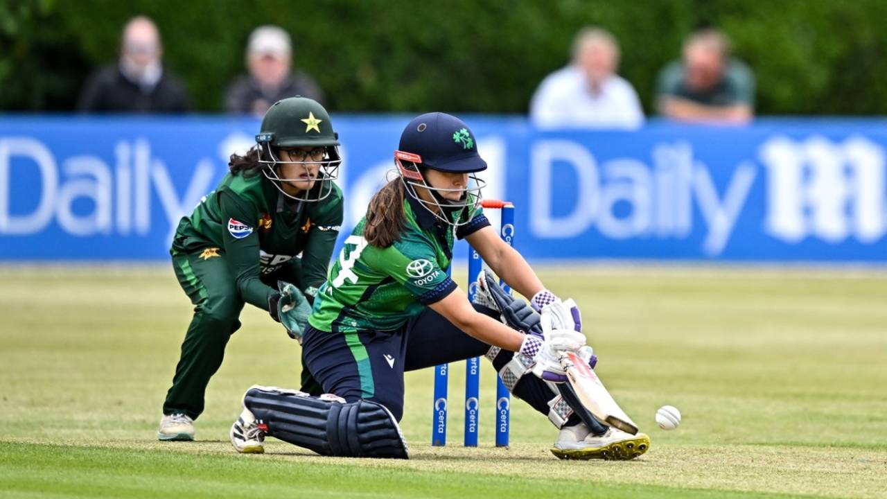 Amy Hunter top-scored for Ireland, Ireland Women vs Pakistan Women, 1st T20I, Dublin, August 6, 2025