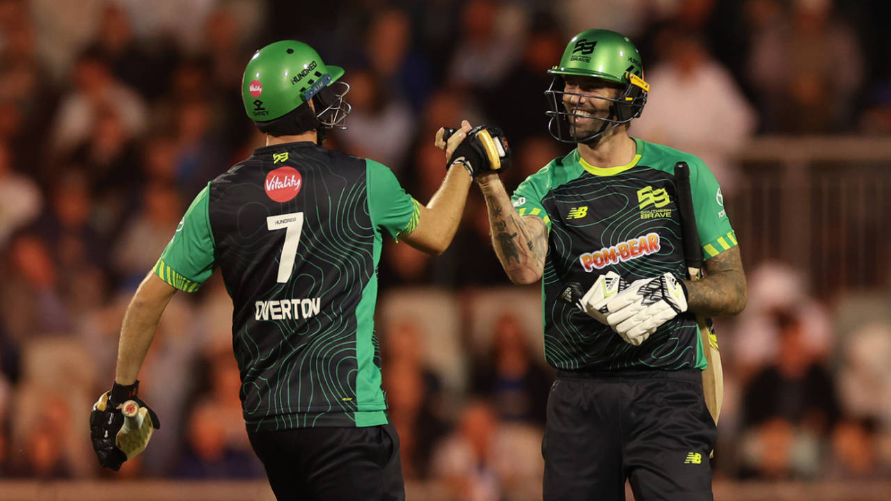 Reece Topley and Craig Overton were the unlikely heroes with the bat, Manchester Originals vs Southern Brave, The Hundred Men's Competition, Emirates Old Trafford, August 6, 2025