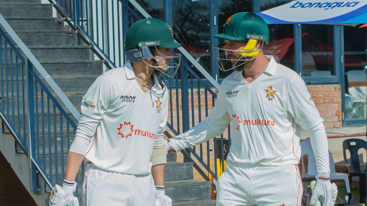 Brian Bennett and Brendan Taylor were Zimbabwe's new openers, Zimbabwe vs New Zealand, 2nd Test, Day 1, Bulawayo, August 7, 2025