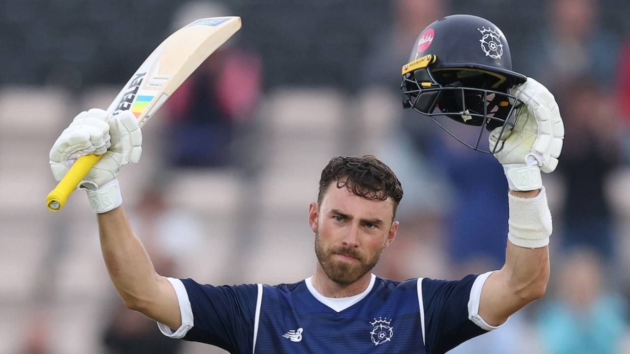 Joe Weather struck a career-best 116 not out, Hampshire vs Essex, Southampton, men's One Day Cup, August 7, 2025