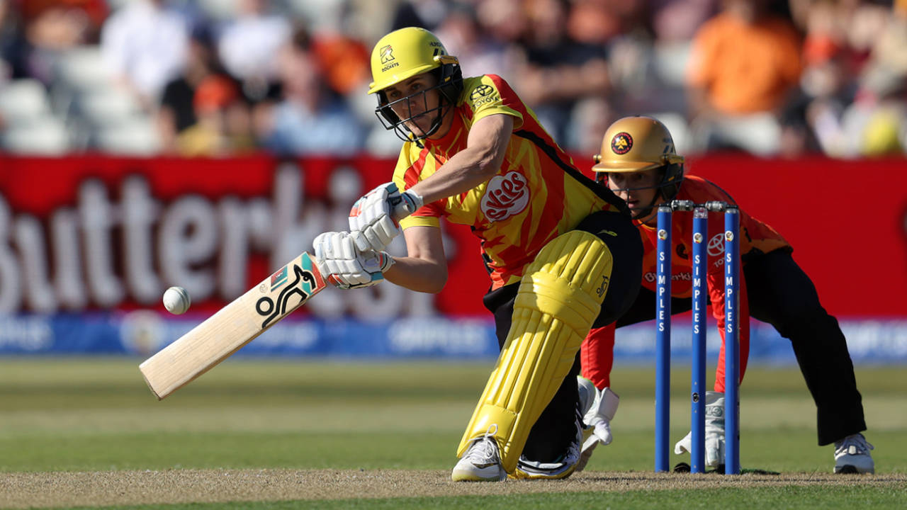 Nat Sciver-Brunt gets low to slog-sweep, Birmingham Phoenix vs Trent Rockets, Edgbaston, The Hundred Women's Competition, August 8, 2025