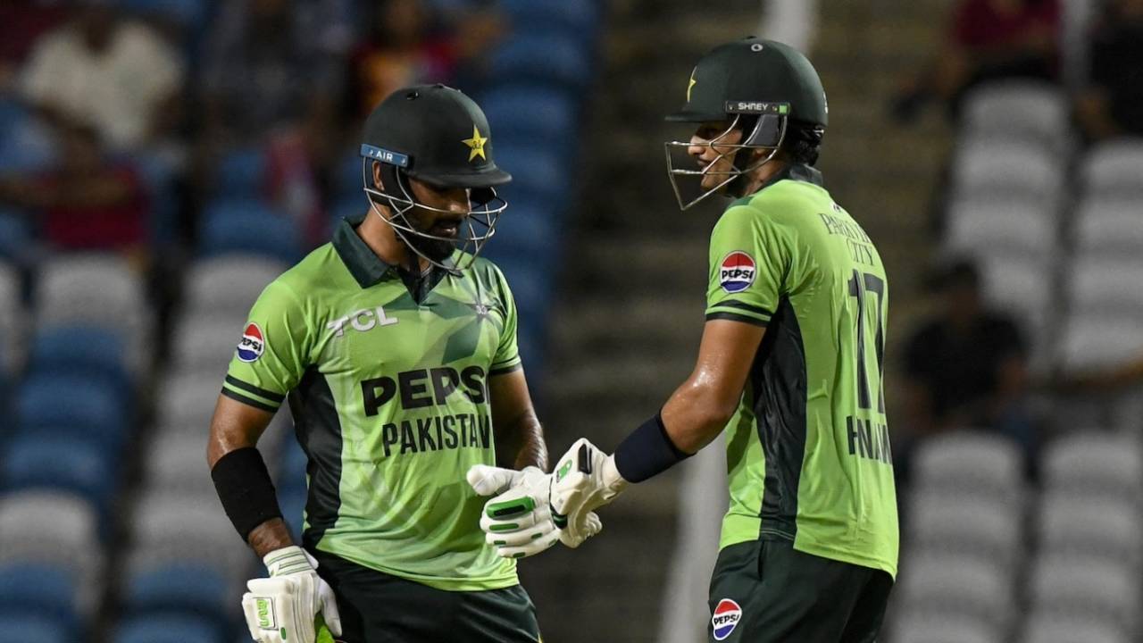 Hasan Nawaz and Hussain Talat put up an unbroken century stand, West Indies vs Pakistan, 1st ODI, Tarouba, August 8, 2025