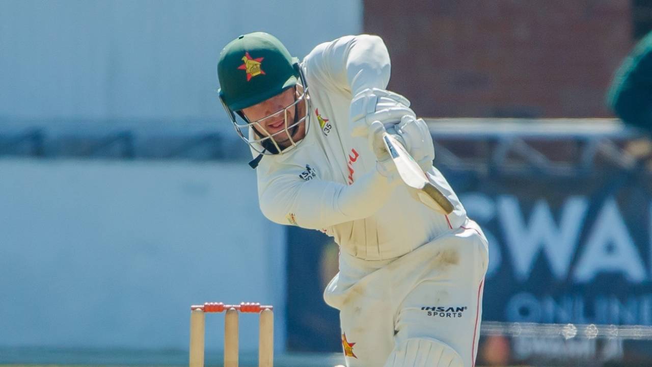 Nick Welch top-scored for Zimbabwe in the second innings, Zimbabwe vs New Zealand, 2nd Test, Bulawayo, 3rd day, August 9, 2025