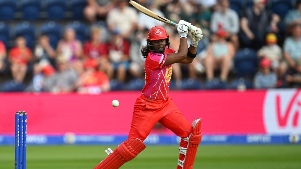Hayley Matthews drives through point, Welsh Fire vs London Spirit, Women's Hundred, Cardiff, August 9, 2025