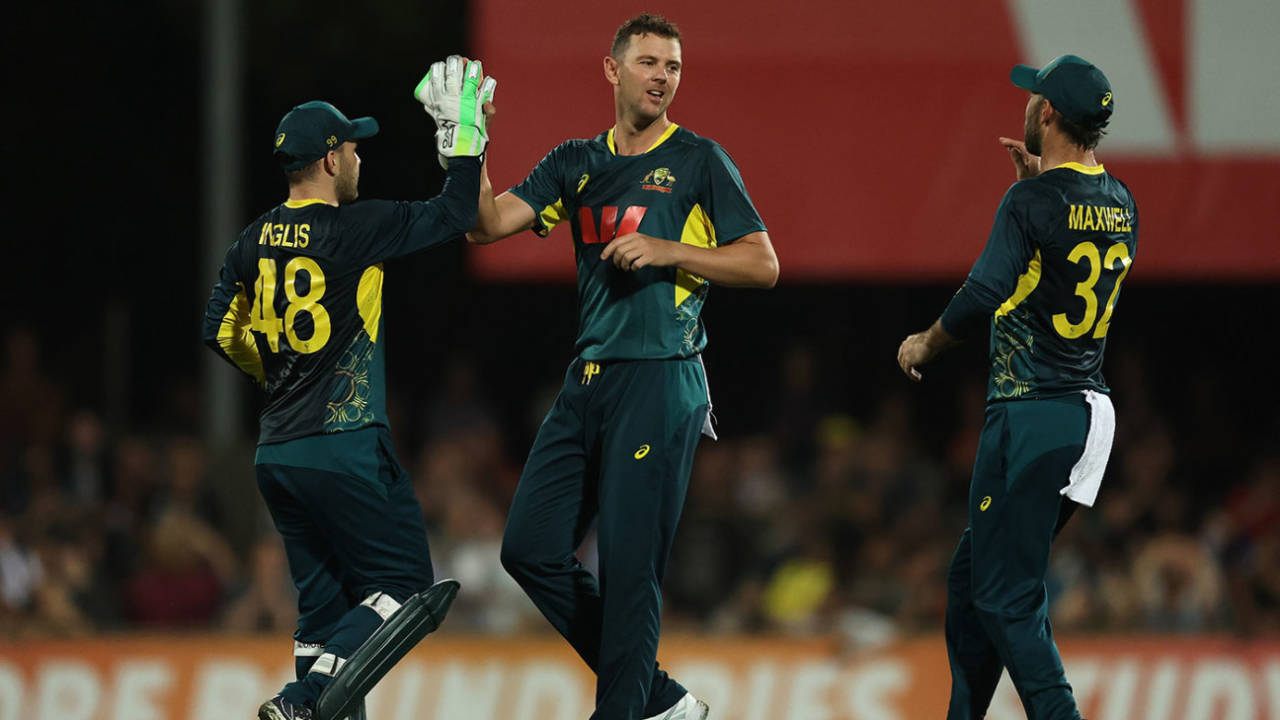 Josh Hazlewood produced a superb over to change the game, Australia vs South Africa, 1st T20I, Marrara Oval, Darwin, August 10, 2025