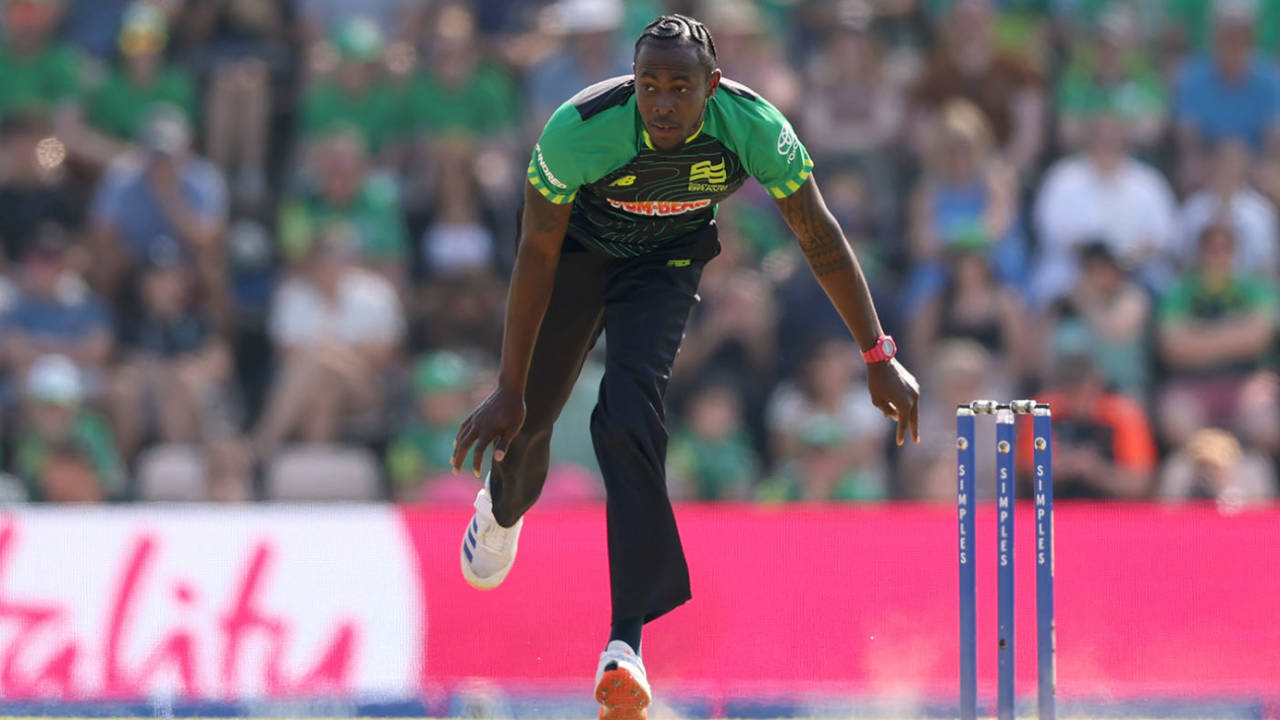 Jofra Archer claimed two wickets, Southern Brave vs Birmingham Phoenix, Utilita Bowl, The Hundred Men's Competition, August 10, 2025