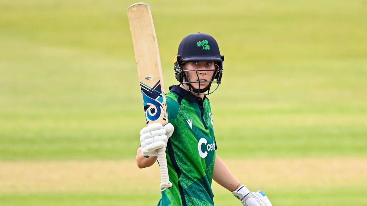 Orla Prendergast;s unbeaten half-century led Ireland's innings, Ireland vs Pakistan, 3rd T20I, Dublin, August 10, 2025