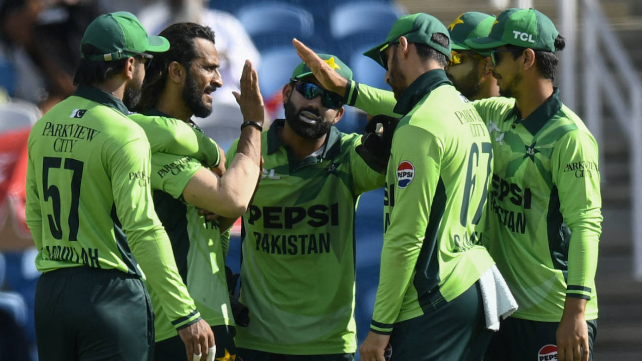 Hasan Ali got both openers cheaply, West Indies vs Pakistan, 2nd ODI, Tarouba, August 10, 2025