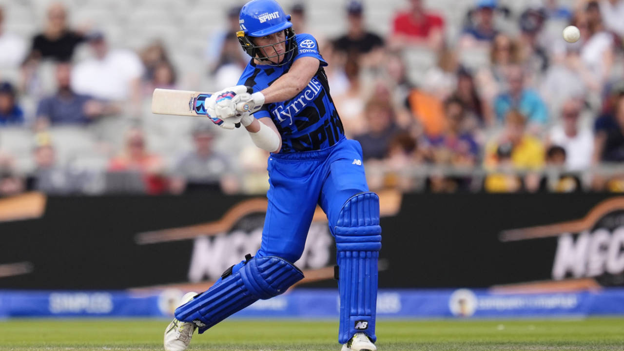 Grace Harris aims a blow leg side, Manchester Originals vs London Spirit, Women's Hundred, Old Trafford, August 11, 2025