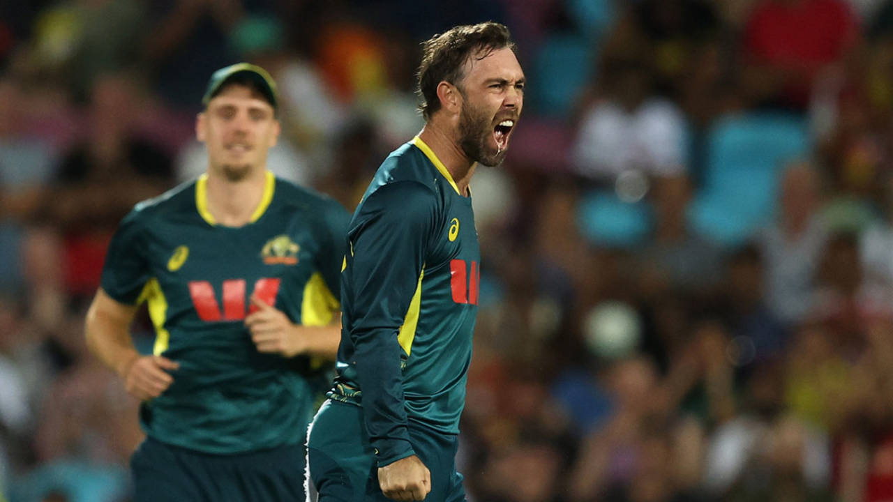 Glenn Maxwell enjoyed the wicket of Aiden Markram, Australia vs South Africa, 2nd T20I, Darwin, August 12, 2025
