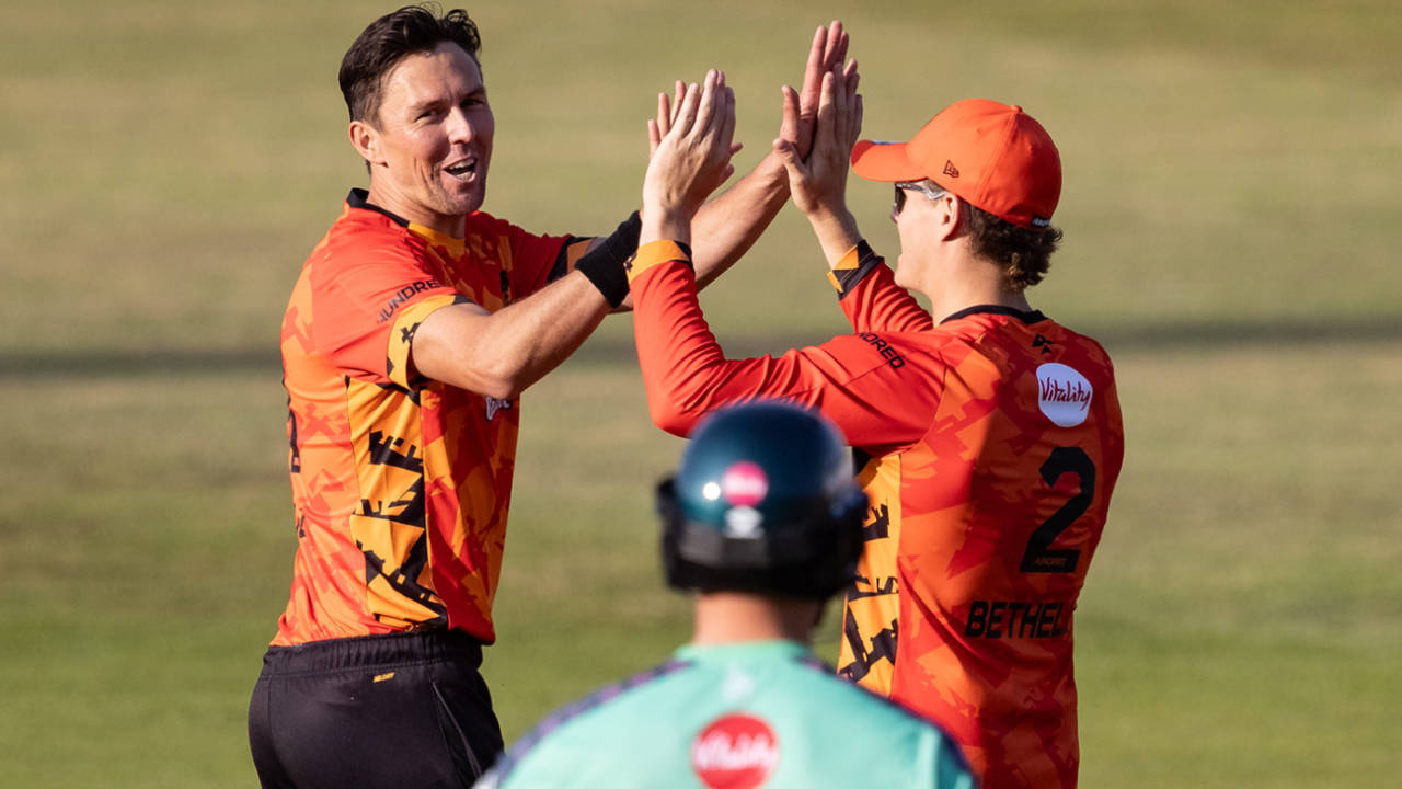 Trent Boult struck early with the wicket of Will Jacks, Birmingham Phoenix vs Oval Invincibles, Men's Hundred, Edgbaston, August 12, 2025