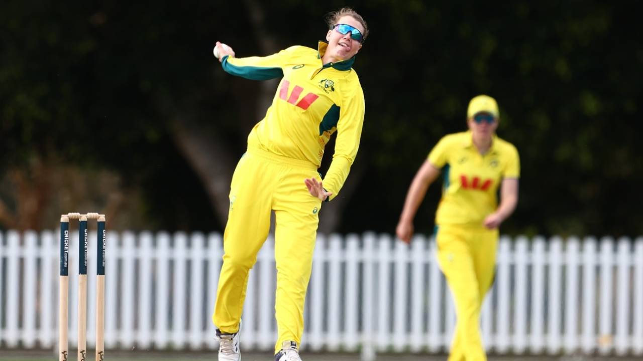 Amy Edgar impressed with her offspin, Australia A vs India A, 2nd women's one-dayer, Brisbane, August 15, 2025
