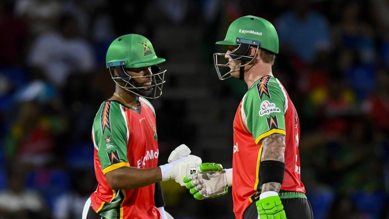 Shai Hope and Ben McDermott put up a century stand, St Kitts and Nevis Patriots vs Guyana Amazon Warriors, CPL 2025, Basseterre, August 15, 2025