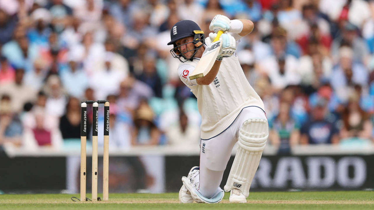 Joe Root drives, England vs India, 5th Test, 4th Day, The Oval, August 3, 2025