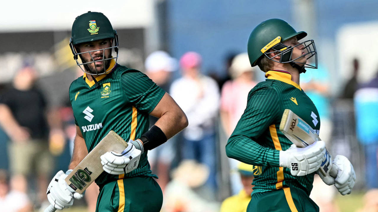 Aiden Markram and Ryan Rickelton added a productive opening stand, Australia vs South Africa, 1st ODI, Cairns, August 19, 2025
