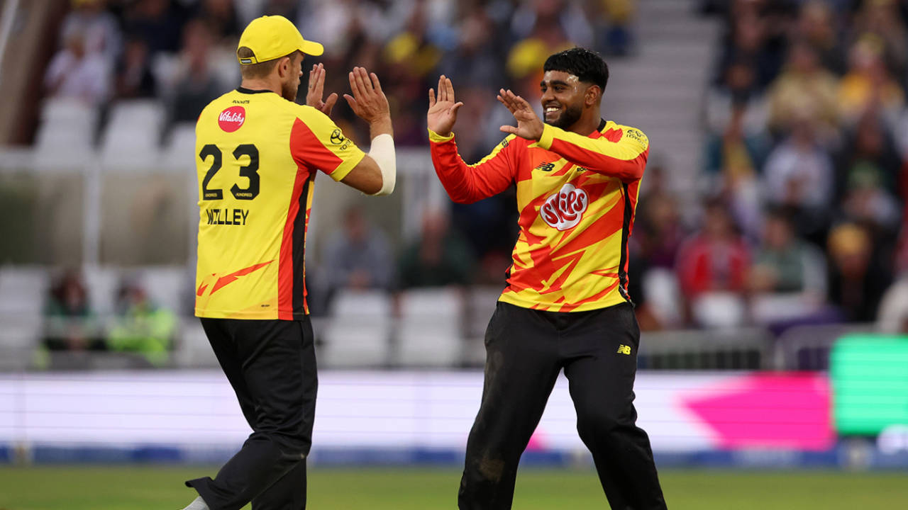 Rehan Ahmed and David Willey ran through the Originals, Trent Rockets vs Manchester Originals, Trent Bridge, The Hundred Men's Competition, August 19, 2025