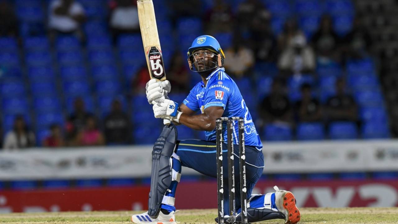 Johnson Charles scoops one away, St Kitts and Nevis Patriots vs St Lucia Kings, Basseterre, CPL, August 19, 2025
