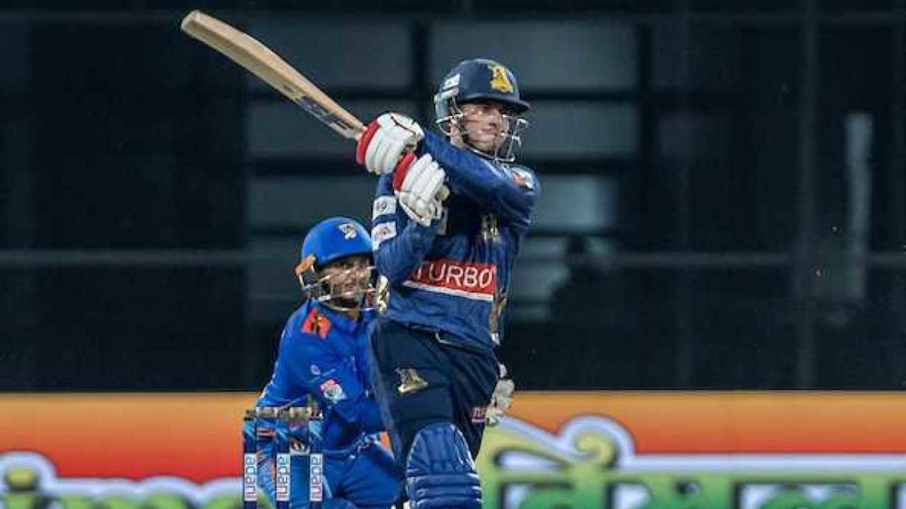 Priyansh Arya gives the ball a whack, Delhi, August 20, 2025