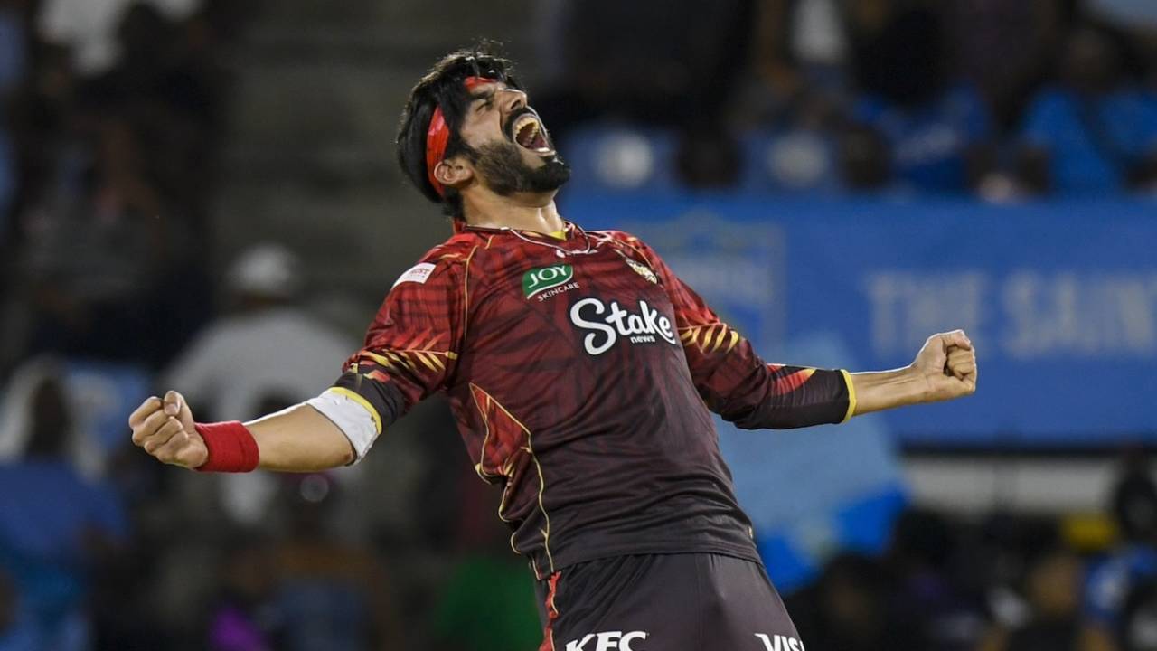 Usman Tariq picked up two key wickets, St Lucia Kings vs Trinbago Knight Riders, CPL, Gros Islet, August 23, 2025