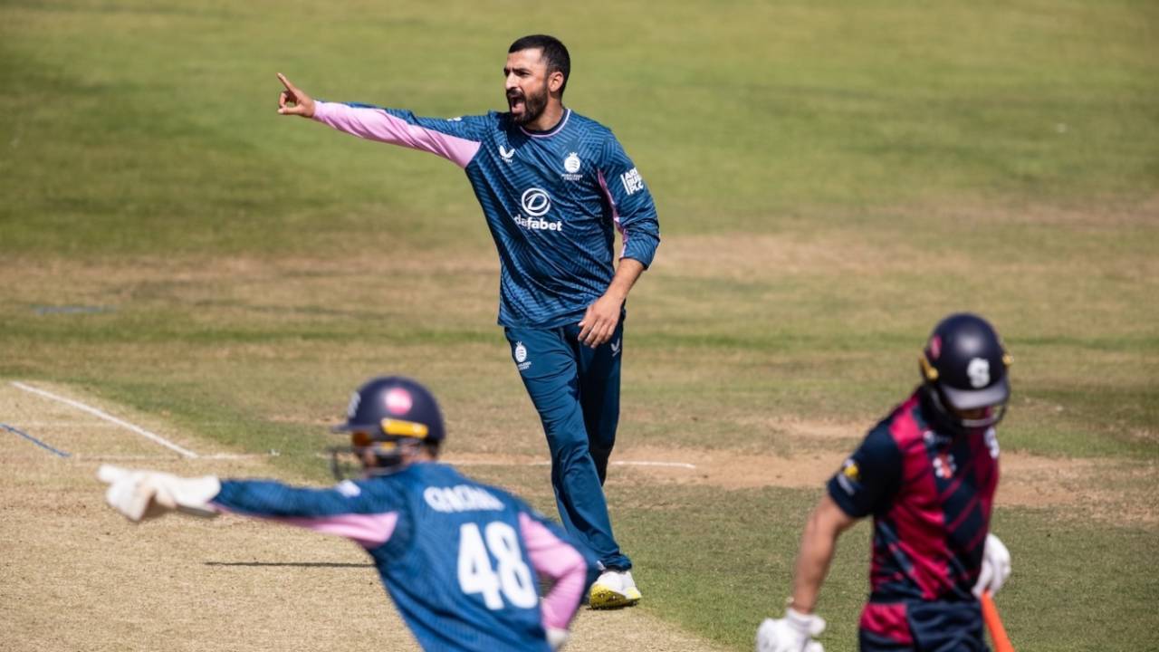Zafar Gohar took 4 for 39, Northamptonshire vs Middlesex, Wantage Road, Group B, One Day Cup, August 24, 2025