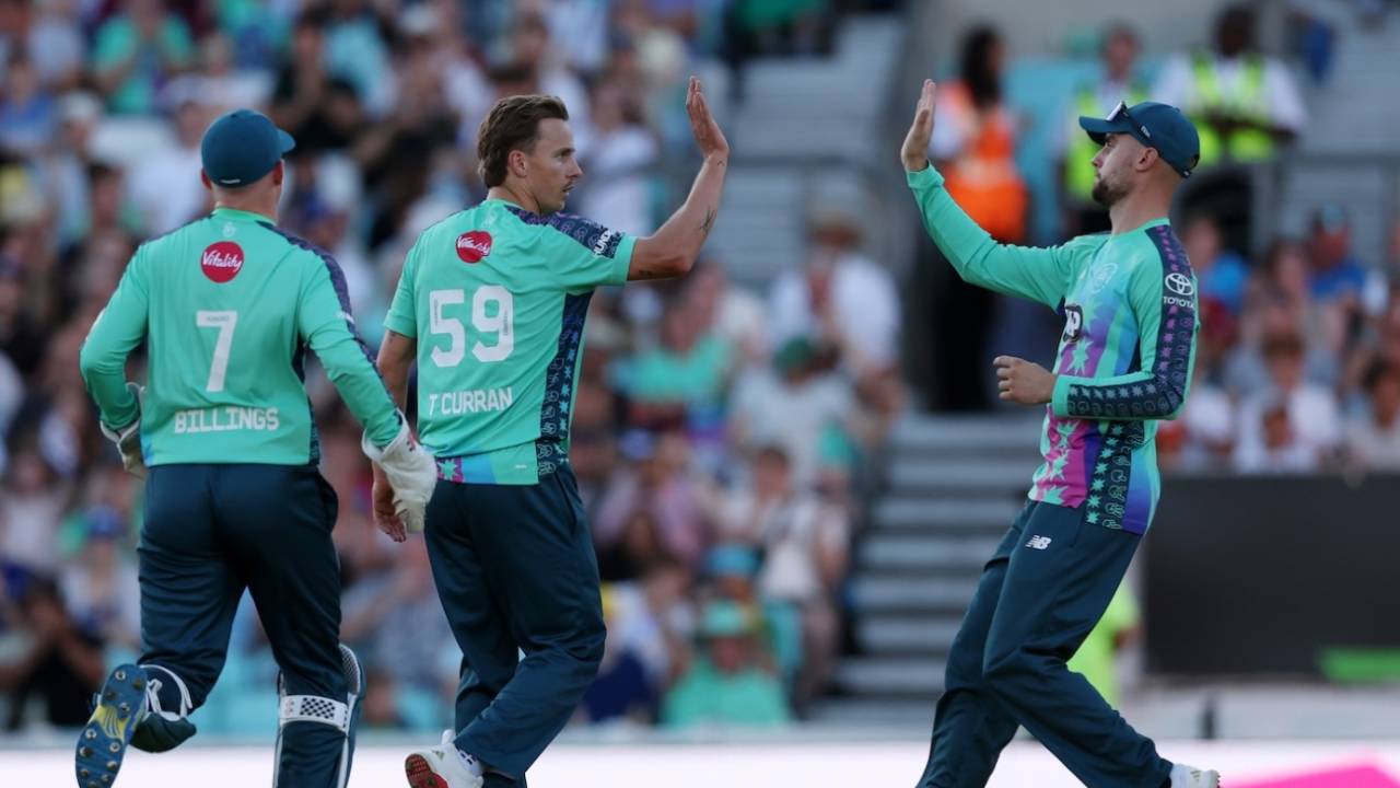 Tom Curran removed Jamie Smith, Oval Invincibles vs London Spirit, The Kia Oval, The Hundred men's competition, August 25, 2025 
