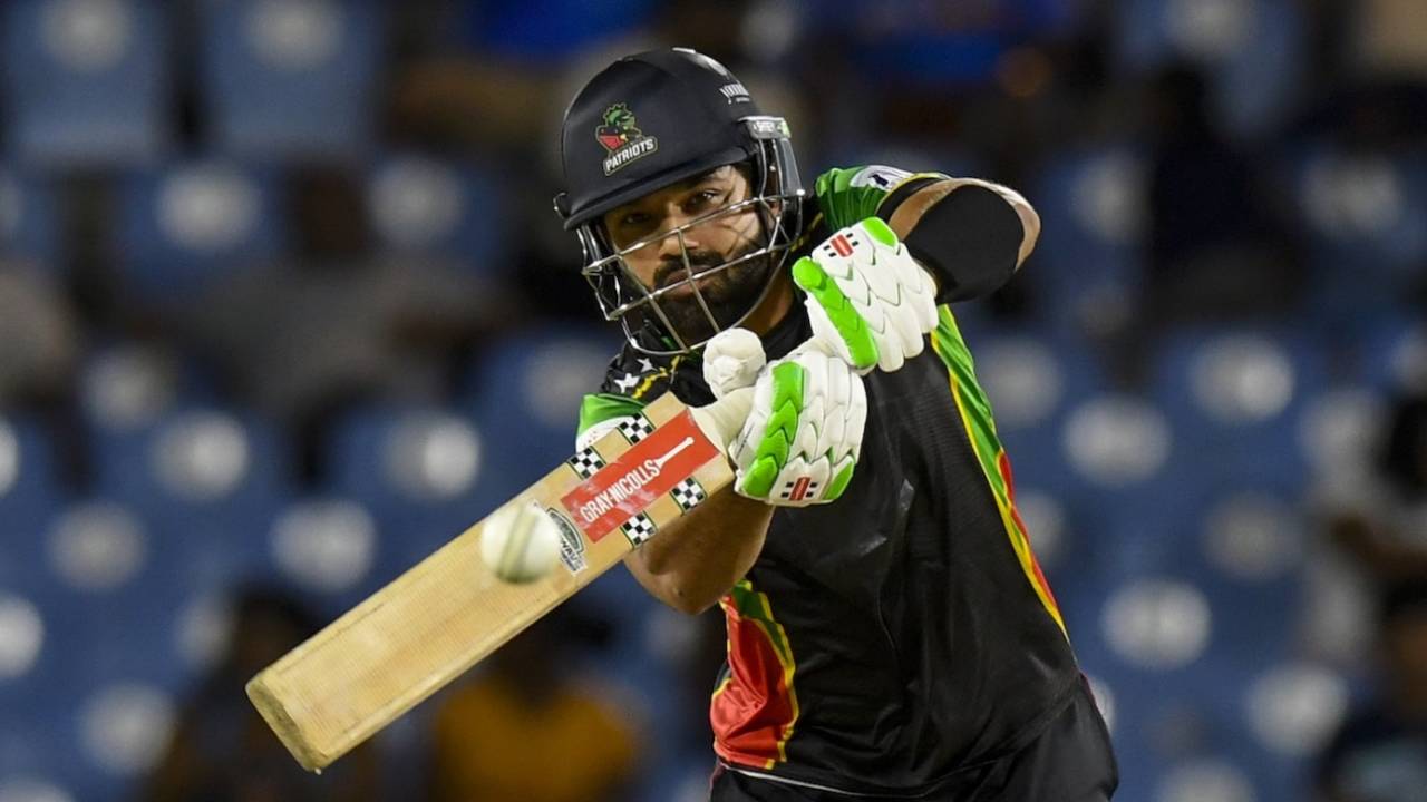 Mohammad Rizwan top-scored for Patriots, St Lucia Kings vs St Kitts and Nevis Patriots, CPL, Gros Islet, August 28, 2025