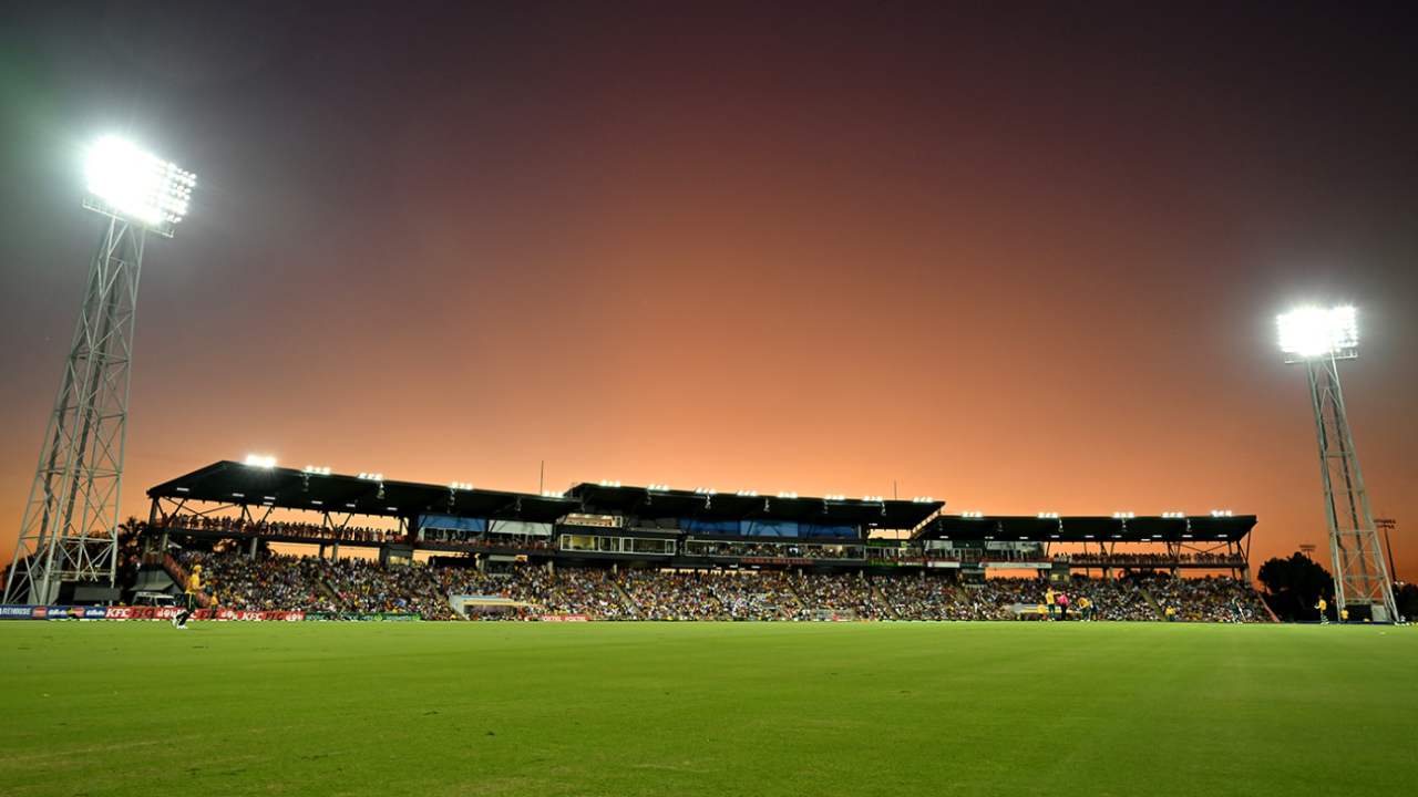 A view across Marrara Stadium in Darwin, Australia vs South Africa, 1st T20I, Darwin, August 10, 2025