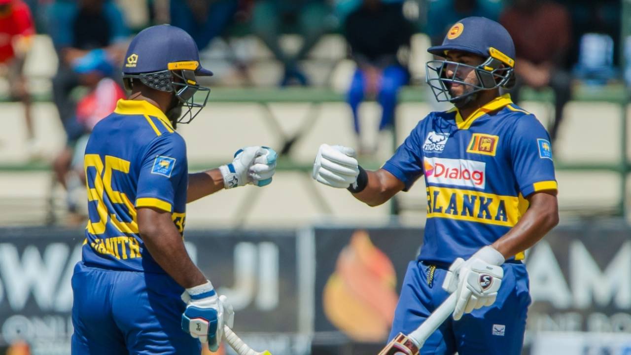 Janith Liyanage and Kamindu Mendis put on 137 off just 83 balls, Zimbabwe vs Sri Lanka, 1st ODI, Harare, August 29, 2025