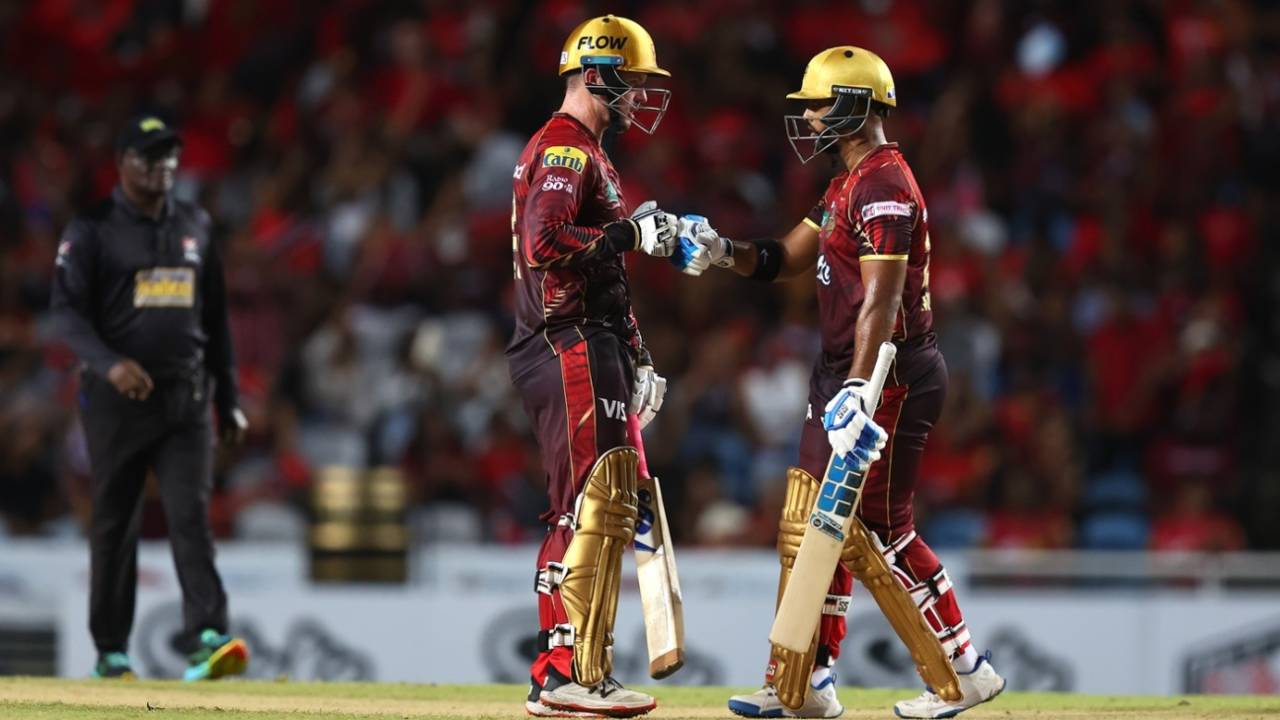 Colin Munro and Nicholas Pooran put on a match-winning stand, Trinbago Knight Riders vs Barbados Royals, CPL, Tarouba, August 29, 2025