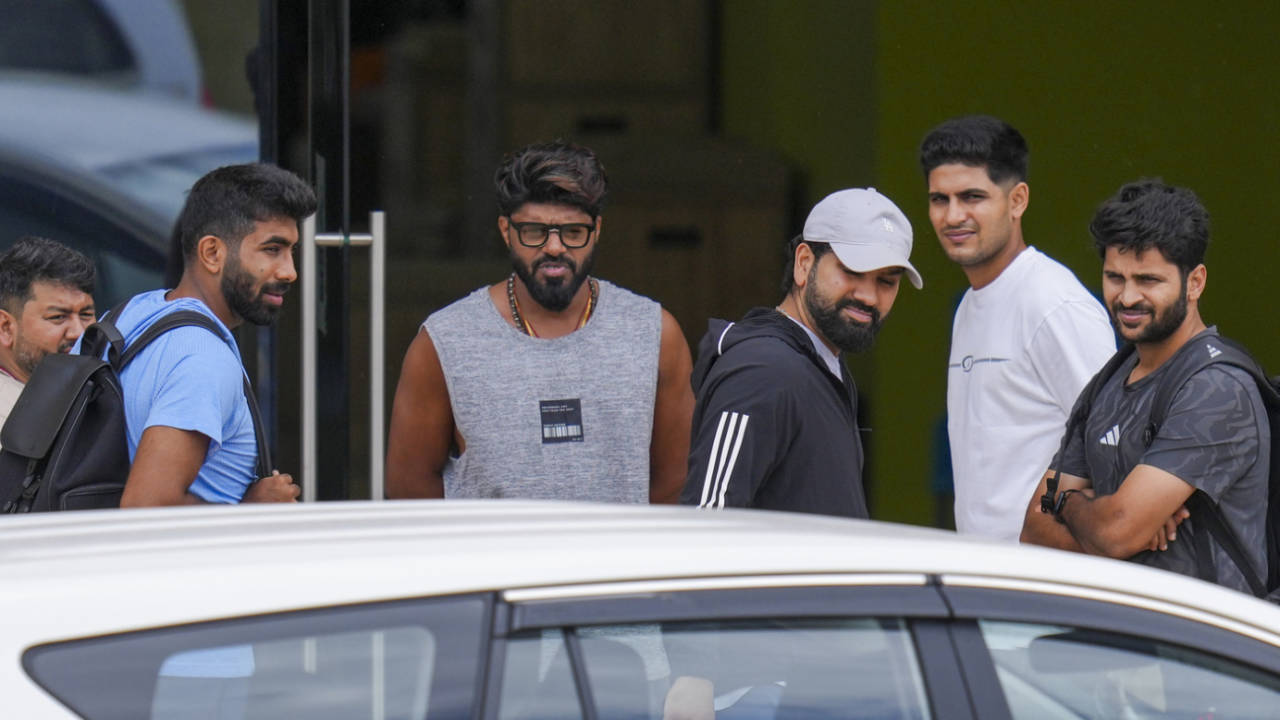 Jasprit Bumrah, Rohit Sharma, Shubman Gill and Shardul Thakur at the BCCI Centre of Excellence Ground, Bengaluru, August 30, 2025