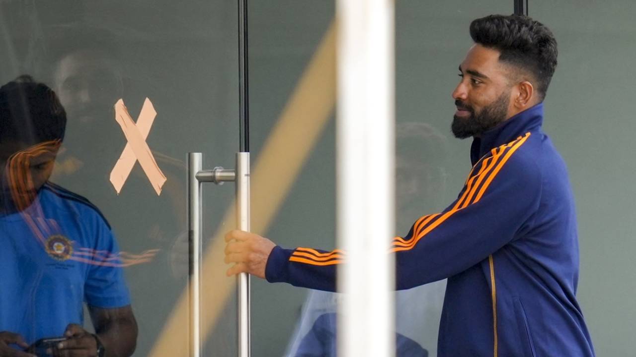 Mohammed Siraj at the BCCI's Centre of Excellence , North Zone vs East Zone, day 3, Bengaluru, August 30, 2025