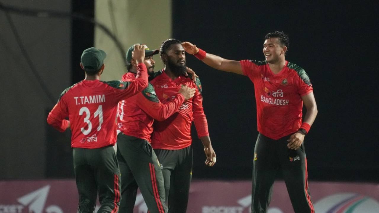 Taskin Ahmed finished with four wickets, Bangladesh vs Netherlands, 1st T20I, Sylhet, August 30, 2025