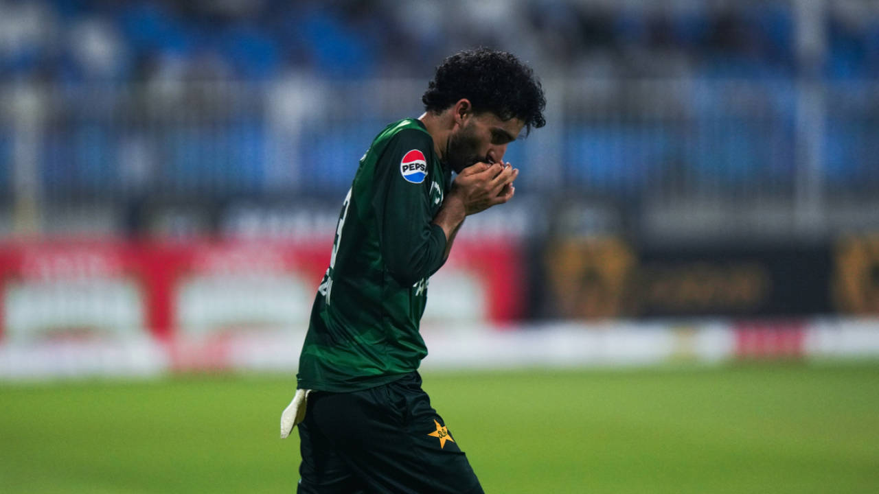 Sufiyan Muqeem completes a catch, UAE vs Pakistan, 2nd T20I, Sharjah, August 30, 2025