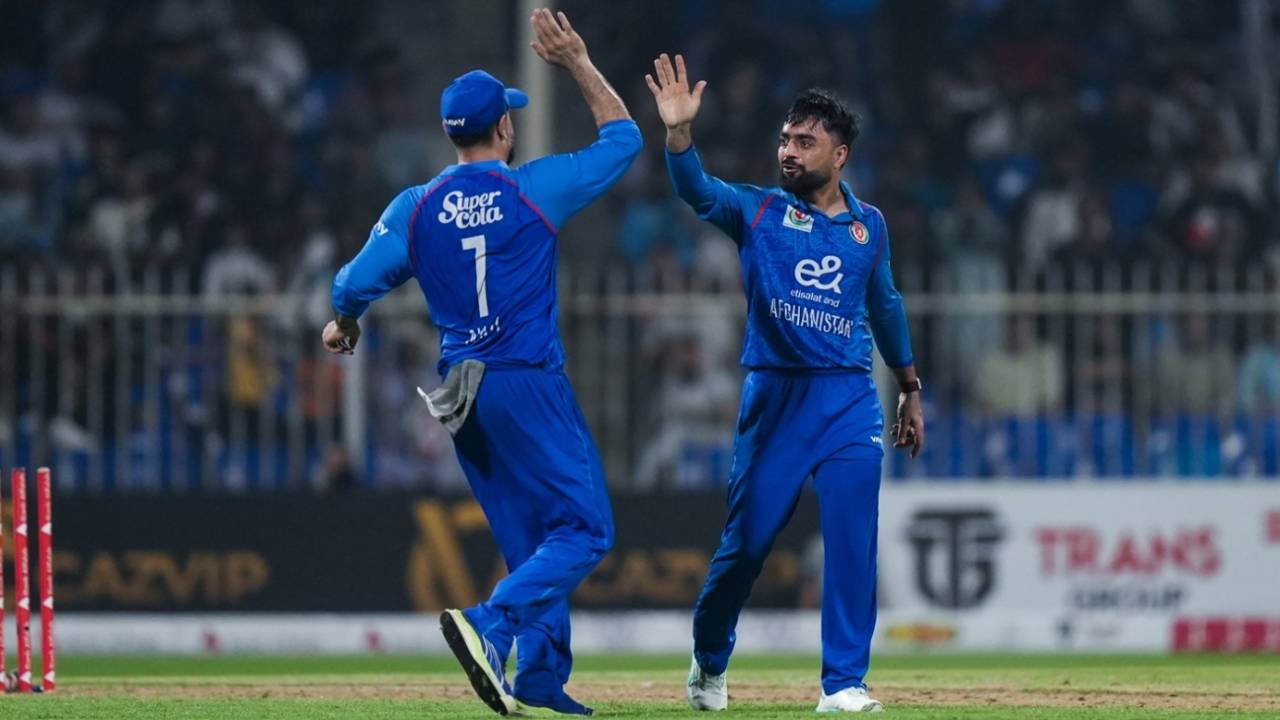 Rashid Khan returned a couple of wickets, Afghanistan vs Pakistan, UAE T20I tri-series, Sharjah, September 2, 2025