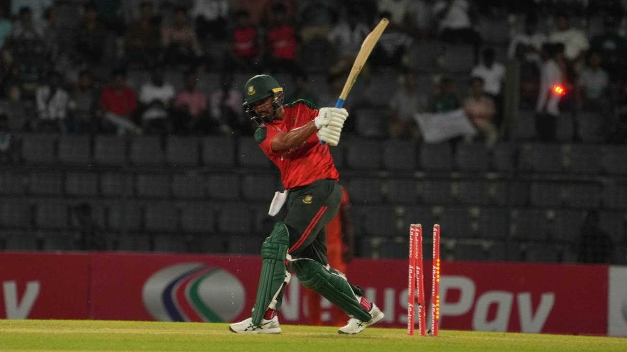 Saif Hassan failed to make his promotion count, Bangladesh vs Netherlands, 3rd T20I, Sylhet, September 3, 2025
