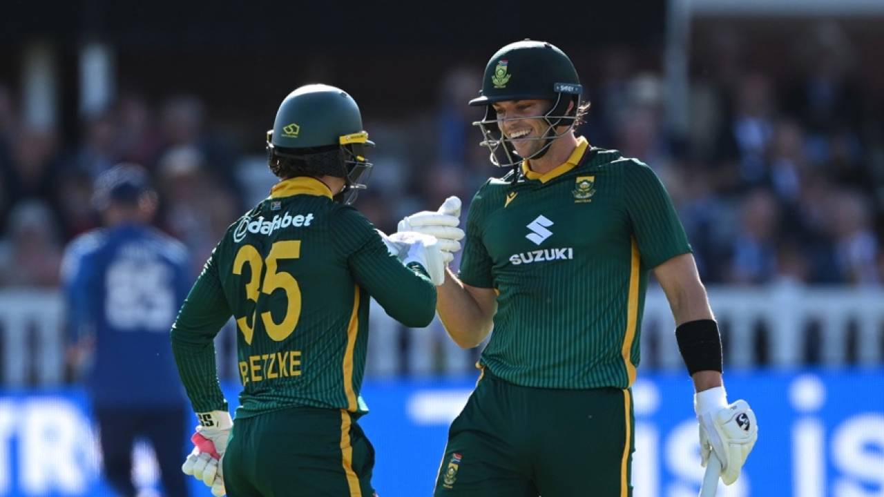 Tristan Stubbs and Matthew Breetzke stitched a 147-run stand for the fourth wicket, England vs South Africa, 2nd ODI, Lord's, September 4, 2025