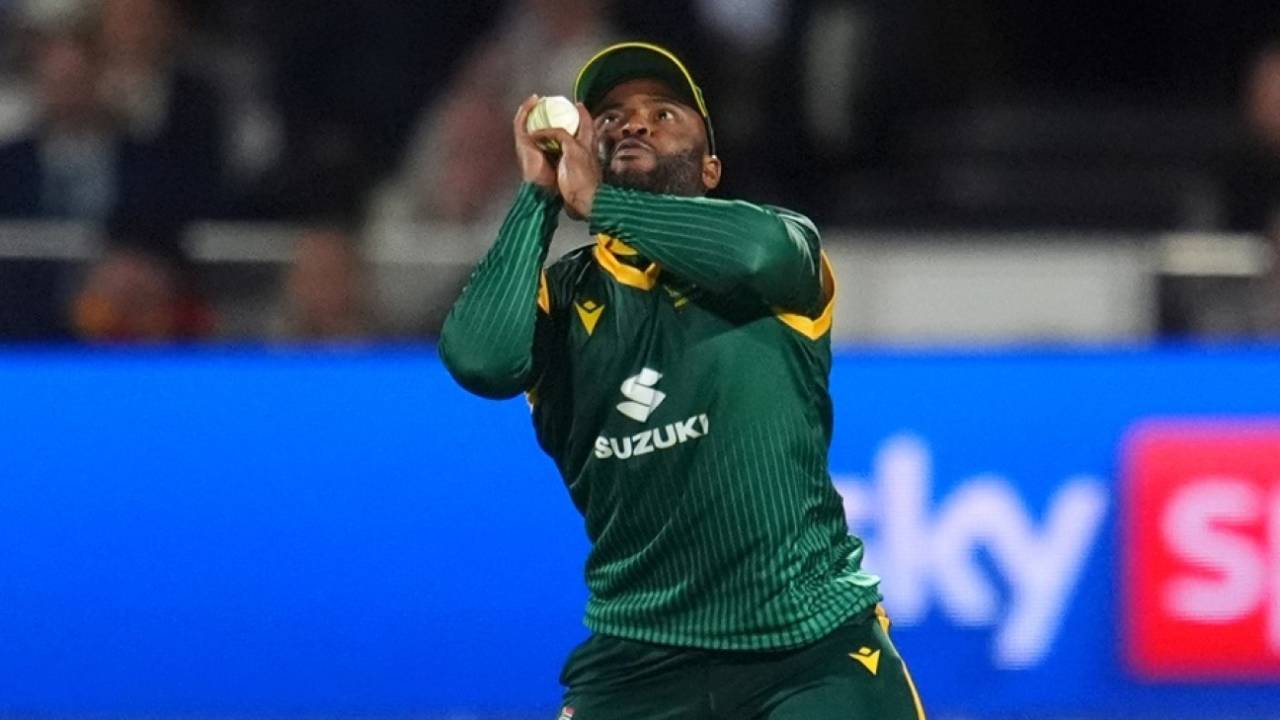 Temba Bavuma took a reverse-cup catch to dismiss Harry Brook, England vs South Africa, 2nd ODI, Lord's, September 4, 2025