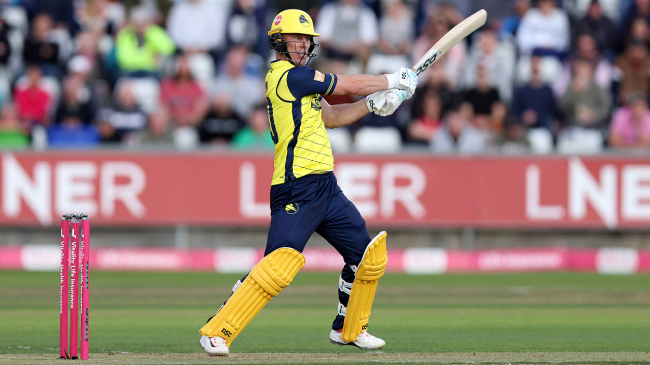 Chris Lynn helped Hampshire take full toll on the powerplay, Durham vs Hampshire, Vitality Blast quarter-final, Chester-le-Street, September 5, 2025