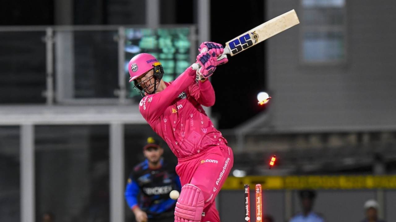 Rassie van der Dussen lasted just one ball, Barbados Royals vs Antigua and Barbuda Falcons, CPL 2025, Bridgetown, September 5, 2025