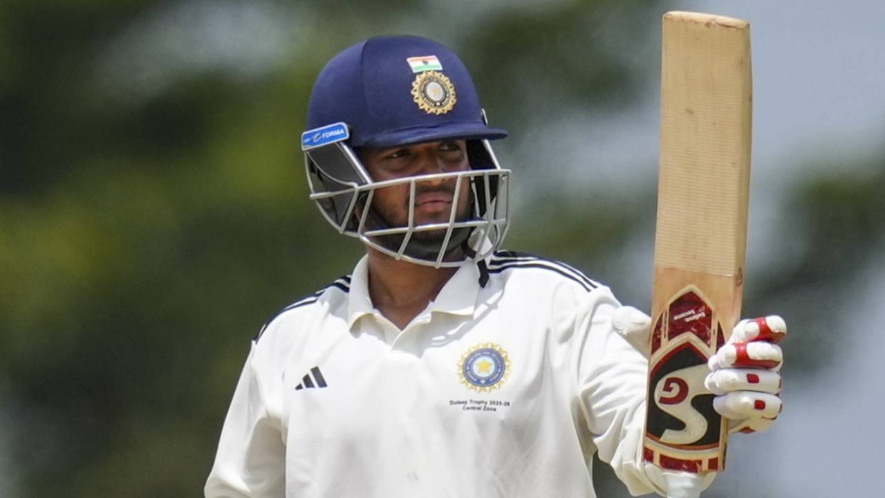Harsh Dubey scored 75 on day three, Central Zone vs West Zone, Duleep Trophy semi-final, 3rd day, Bengaluru, September 6, 2025