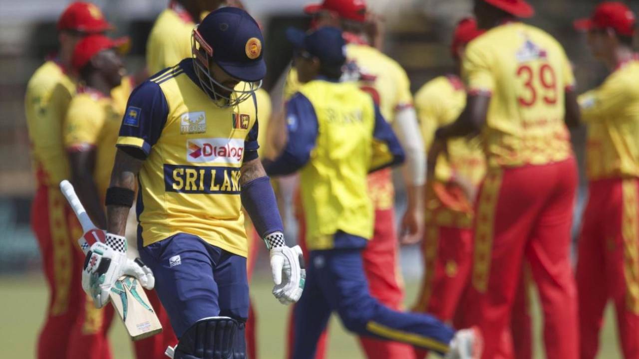 Kusal Mendis was the first wicket to fall, Zimbabwe vs Sri Lanka, 2nd T20I, Harare, September 6, 2025