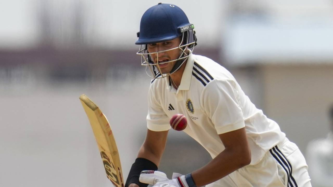 Aarya Desai in action in the Duleep Trophy, Central Zone vs West Zone, Duleep Trophy semi-final, 4th day, Bengaluru, September 7, 2025