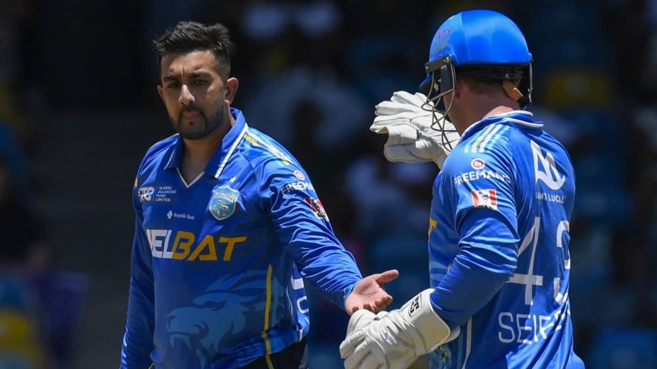 Tabraiz Shamsi produced a double-strike for St Lucia Kings, Barbados Royals vs St Lucia Kings, CPL 2025, Bridgetown, September 7, 2025